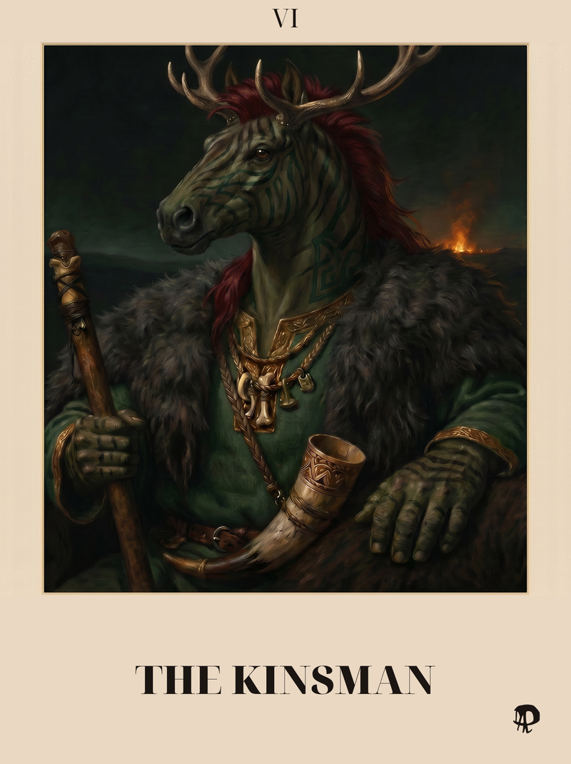The Kinsman card from the Omythic Archetype Deck